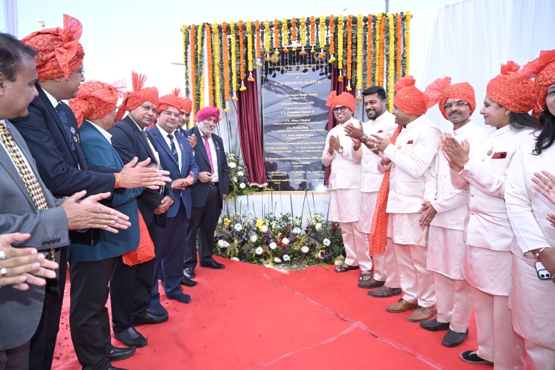 February 8, 2026 - CA. Charanjot Singh Nanda, the then President, ICAI, Central Council Members, CIRC Regional & Branch Management Committee Members, graced the Bhoomi Pujan ceremony of the Raipur Branch of CIRC of ICAI on February 8, 2026.