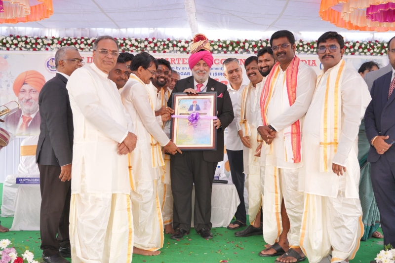February 4, 2026 - CA. Charanjot Singh Nanda, the then President, ICAI along with CA. Prasanna Kumar D, the then Vice-President, ICAI, Central Council Members, SIRC Regional & Branch Management Committee Members, graced the Bhoomi Pujan ceremony of the Karimnagar Branch of SIRC of ICAI on February 4, 2026, marking a key step towards strengthening professional infrastructure and future-ready growth.
